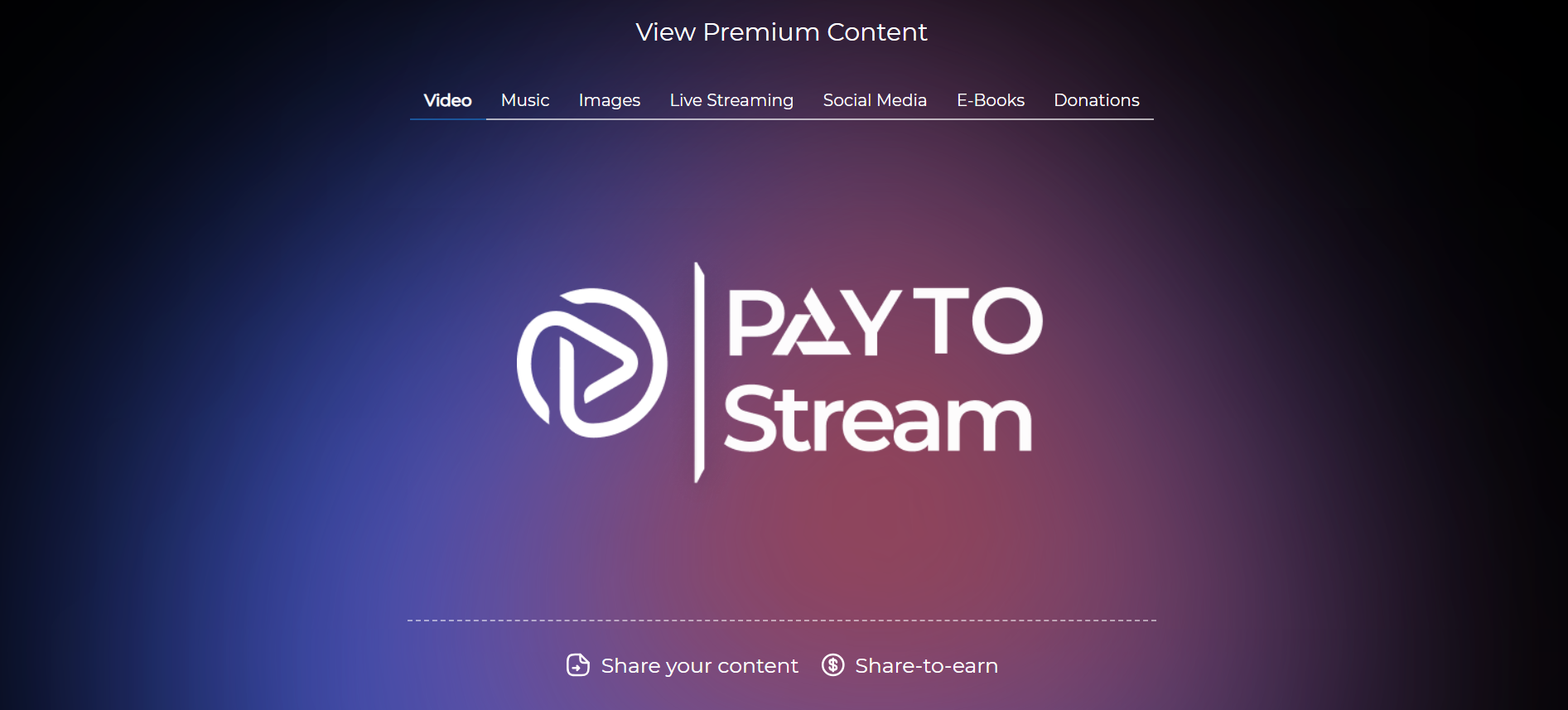 Pay To Stream